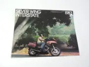 NOS 1983 Honda Silver Wing Interstate GL650I GL650 Dealer Brochure L158