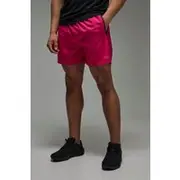 Mens Pink Man Active Regular Stretch Woven 5inch Short