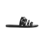 [Balenciaga] Balenciaga-Black City Lamb Skin Sandals-Donna 39 IT