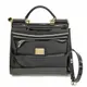 [二手] 【日本直送】Dolce & Gabbana Sicily 女士皮革手提包，單肩包黑色
