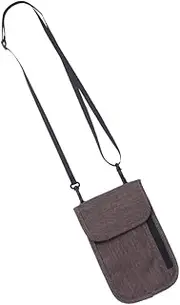 [WOFASHPURET] Passport Bag Cards Storage Travel Kit Portable Certificates Pouch Multifunctional Travel Storage Bag Brown