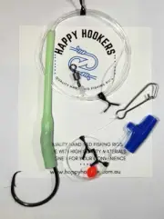 Happy Hookers Gummy Shark Running Sinker Pre-tied Fishing Rig Snapper