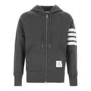 [Thom Browne] Classic Loopback 4-Bar Full Zip Hoodie Men