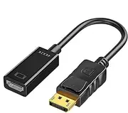 Portables DP Adapter - Display Port Adapter, 4K Projector Converter | Single-Head DP to Adapter, High-Speed 1080p/4Kx2K Video Converter, Monitor Adapter for PC Laptop, 25cm Copper Core Cable