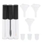 3x Empty Eyelash Mascara Growth Liquid Lip Gloss Eyeliner Tubes w/ Funnels
