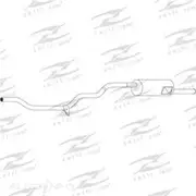 Redback Mufflers Bolt-On to suit Mitsubishi Rb Rc Rd Re Colt RM 4Dr Sedan 1.4L 1.6L Pet 4Cyl 82 83 84 85 86 87 88 89 - M3635