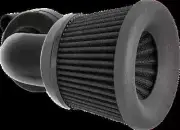 AN Velocity 90 Degree Air Filter Kit Black Harley Breakout 107 18-20