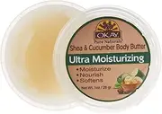 OKAY Pure Naturals OKAY Pure Naturals Shea & Cucumber Ultra Moisturizing Body Butter, 1 Ounce,