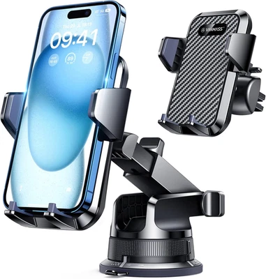 [2025 Upgrade Phone Holders for Your Car [Super Suction Cup] Cell Phone Mount Ca