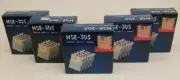 Lot Of 5 Vintage HSE-305 Hard Storage Box for 3.5" Diskettes (25 total)