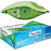 Papermate Liquid Paper Dryline Grip Correction Tape 5mmx8.5m White Out Box 12