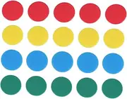 Generic 100pcs Round Game Chips Bingo Supplies Counting Chips Slices for Home School Events