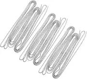 [SEWACC] 3 Set Stainless Steel Ball Chain with Connectors Bead Chain for DIY Keychains Dog Tags and Bottle Pendants