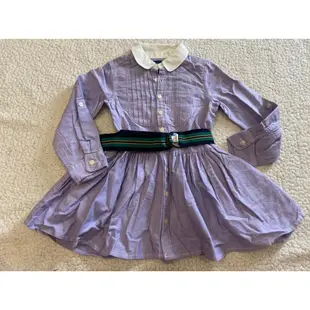 RL紫色腰帶洋裝3T Polo Ralph Lauren