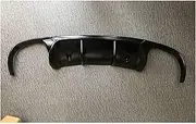 TDTAPN Rear Bumper Lip Diffuser Spoiler Compatible for Porsche 911 Carrera 991 GT3 2012-2015 V Style Fin Shark Back Hugger Guard(Unpainted Black)