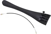 4/4 Cello Tailpiece Carbon Fiber 4 Tuners String Board with Fine Tuning Nylon Tail Gut Parts Black