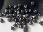 5-6mm Black Rough Diamond, Natural Round Black Raw Diamond, Uncut Diamond