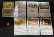 Pokemon Eevee 7 cards Set Pokemon Go Stamped Holo Indonesia Near Mint S