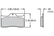 Wilwood Smart Pad Brake Pad Set with BP-10 Compound Suit Dynalite Series Calipers WB150-8850K