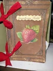 Strawberry Fields Junk Journal Scrapbook USA Seller