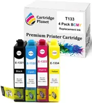 4 Pack (1BK,1C,1M,1Y) Compatible Ink for Epson 133 T1331 T1332 T1333 T1334 for Epson Stylus N11 NX125 NX130 NX230 NX420 NX430 320 325 435