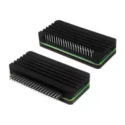 Alloy Heatsink Cover Enclosure w/ GPIO 40-Pin Needle for Raspberry Pi Zero 2 W c