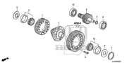 Genuine Honda Differential Assembly 41100-RYF-000