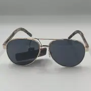 NWT Foster Grant Rose Gold Aviator Sunglasses, 100% UVA/UVB Impact & Scratch Res