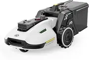 YUKA 2000 Robot Lawn Mower with Sweeper Kit, Reception 2000 m², Max. 2800 m², Ultrasense AI Vision & RTK Antenna, Auto Mapping, 45% Slope, Wireless Perimeter, Dual Cutting Discs