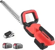 Hedge Trimmer, Electric Bush Trimmer, Cordless-Hedge Clippers, Li-Ion Battery, Charger, Lightweight Handheld, Two-Way Safety Switch, Ultra-Light 2.95KG, Garden Pruning, Agricultural Mowing