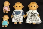 Animal MONKEY FAMILY doll figures sylvanian families calico critters ape Chimp