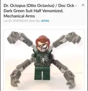 lego minifigures Venomized Doc Ock sh946 (1624)
