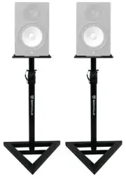 (2) Rockville Adjustable Studio Monitor Speaker Stands For Yamaha HS7i Monitors