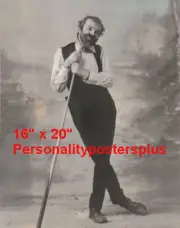 WC Fields~w/ Pool Stick~Pool~Pool Hall~Billiards~Poster~16" x 20" Photo