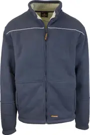 Mens Full Zip Sherpa Polar Fleece Jumper Lined Warm Winter Jacket Pullover - M