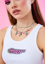 [Dolls Kill x The Powerpuff Girls] Power Play Charm Necklace