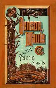 Benson Maule Seed Cover 1883 Reliable Seed Reproduction Giclee Matte Print 11x17