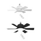 E27 Socket Fan Light with Remote Mute Ceiling Fan Light for Home Living Room