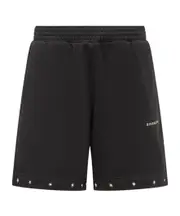 Givenchy Logo Embroidered Elastic Waist Shorts black