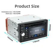 2DIN 6.2in Car Stereo DVD CD Radio Bluetooth For Apple Carplay Android Auto FM (for: Fiat)