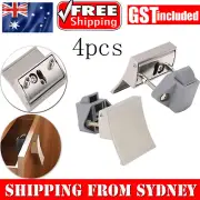 4x Square Shape Handle Push Locks For Caravan RV Marine Door Cupboard Latch Knob