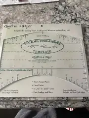 Quilt in a day Scallops vines and Waves/ruler template