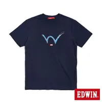 在飛比找蝦皮商城優惠-EDWIN 人氣復刻款 顏料W LOGO短袖T恤(丈青色)-