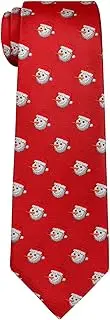 [Retreez] Christmas Happy Snowman Woven Microfiber Boy's Tie - 8-10 years