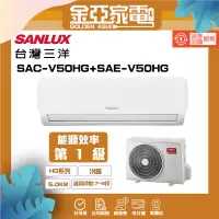 在飛比找蝦皮購物優惠-SANLUX 台灣三洋 7-8坪 1級變頻冷暖冷氣 SAE-