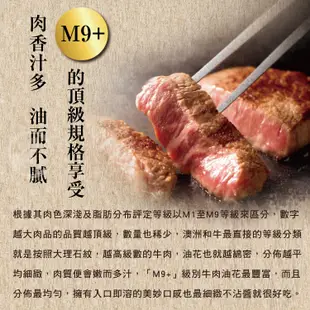 【勝崎】澳洲日本種M9+極厚切和牛牛排(300公克/1片) (3.5折)