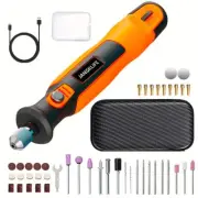 Mini Drill Rotary Tool Set Adjustable Speed and USB Charging with 44 Accessor...