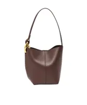 JW Anderson The Jwa Corner Small Bucket Bag One size DEEP WALNUT