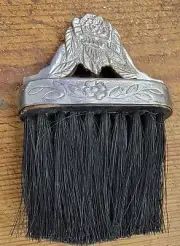 Victorian Trading Silver Plated Rose Handle Boudoir Dusting Lint Brush Crumb 6C