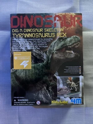 4M Kidz Labs - Dig a Dinosaur Skeleton Tyrannosaurus T-Rex Educational